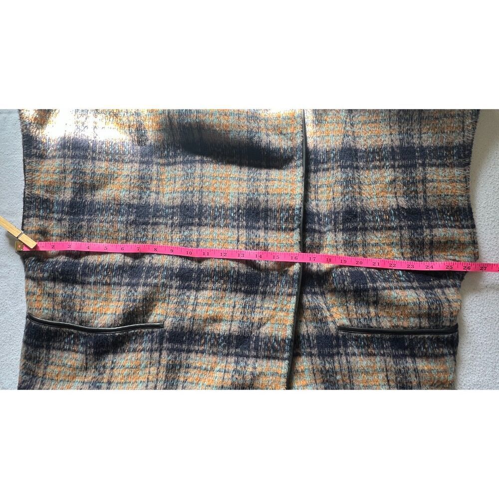 Anthropologie Andersen & Lauth Plaid Flannel Oversized Capelet Vest ALL OS - Picture 7 of 7